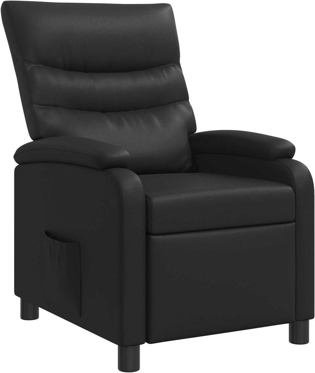 vidaXL Recliner - Zwart - Kunstleer