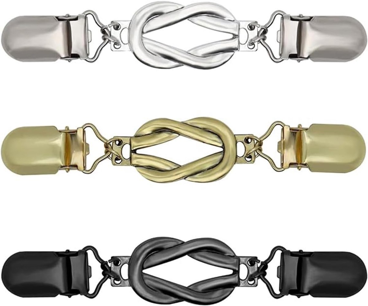 3 stuks cinch-clips, vintage cardigan clips voor kleding