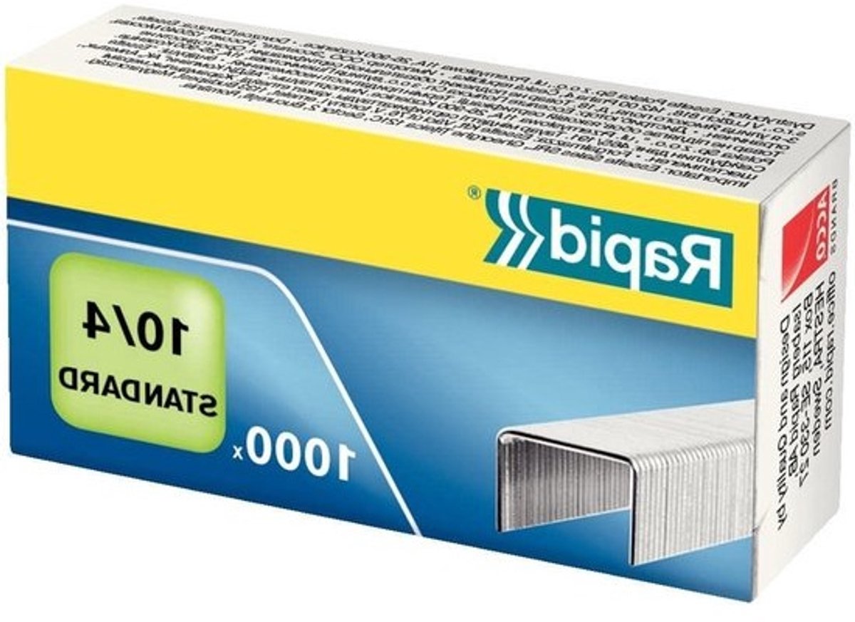 Nietjes No. 10 - Kantoor nietjes - Papier nieten - Verzinkt staal - 1000 stuks - Zilverkleurig