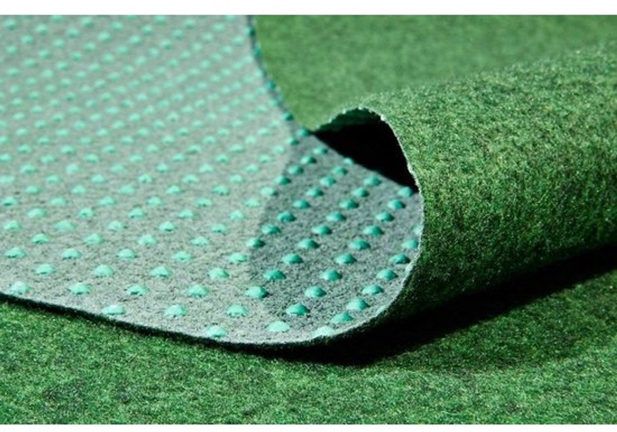 Synthetisch Buiten- en Binnentapijt in Grasgroen - UV-bestendig en Antislip Vloerkleed voor Tuin, Terras en Balkon