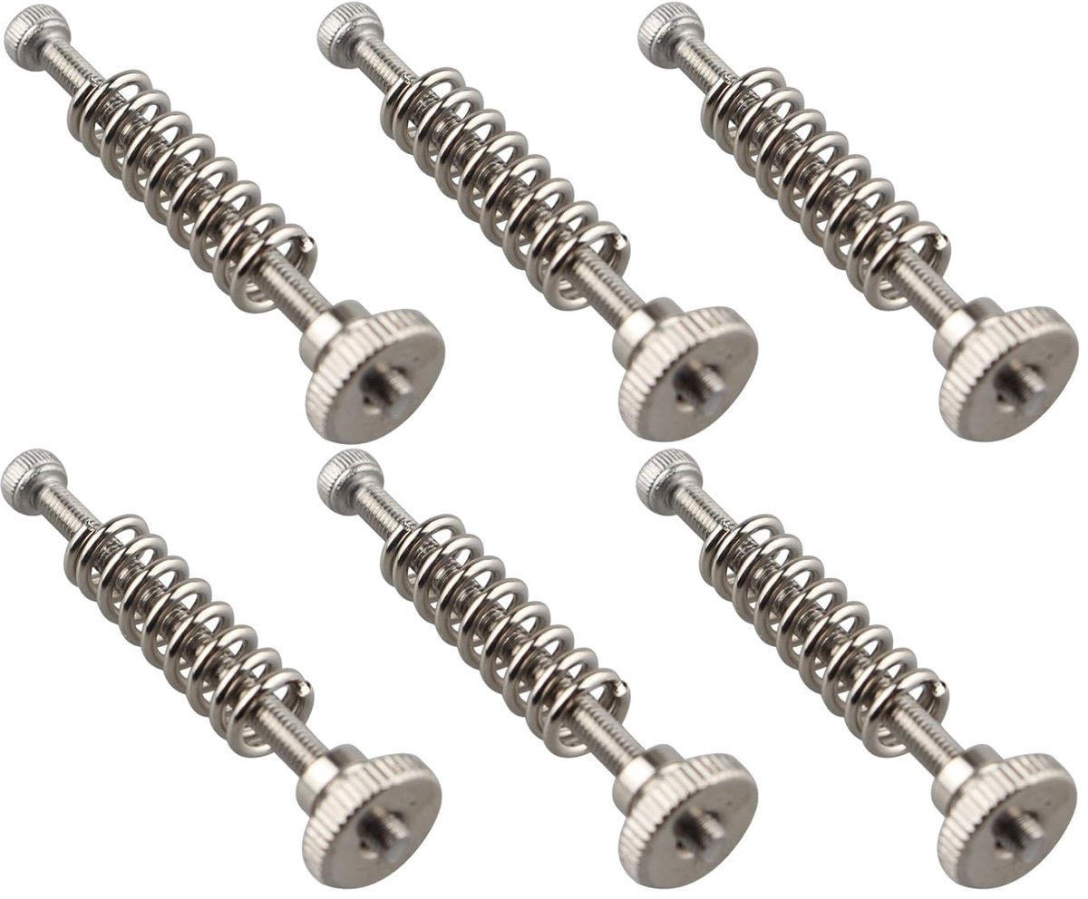 Dailygoods- Levelingschroeven M3 x 40 - 6 stuks - Nivelleringsvoeten - Nivelleringsveren - 3D-printeraccessoires - Van roestvrij staal - 3D-printer On