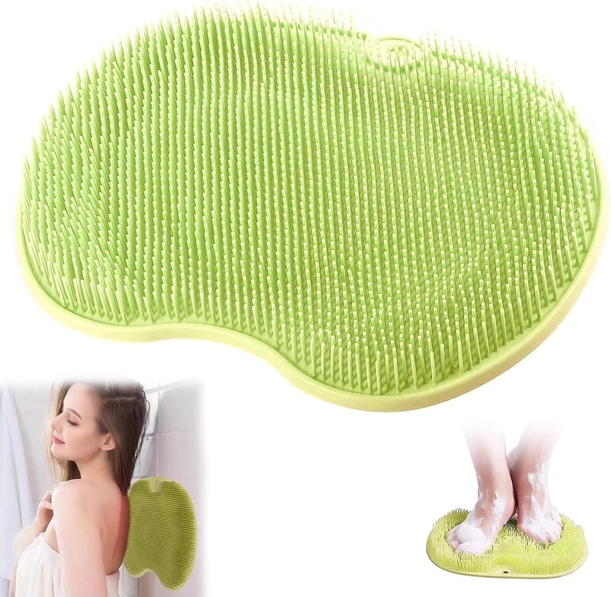 Anti-slip Douche Massager voor Peeling en Reinigen van de Rug - Verfrissende Massage Ervaring met Silicone