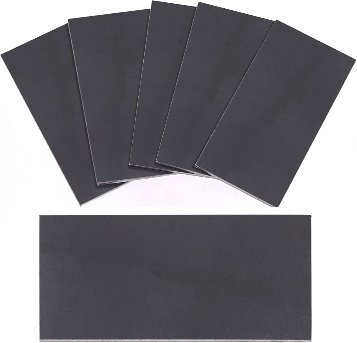 5 stuks 11 Gauge 5x4 Inch Lasplaat, Mild Steel Lascoupons Weld Practice Kit Lassen Staal Oefening en Training voor Lassen, Snijden, Solderen