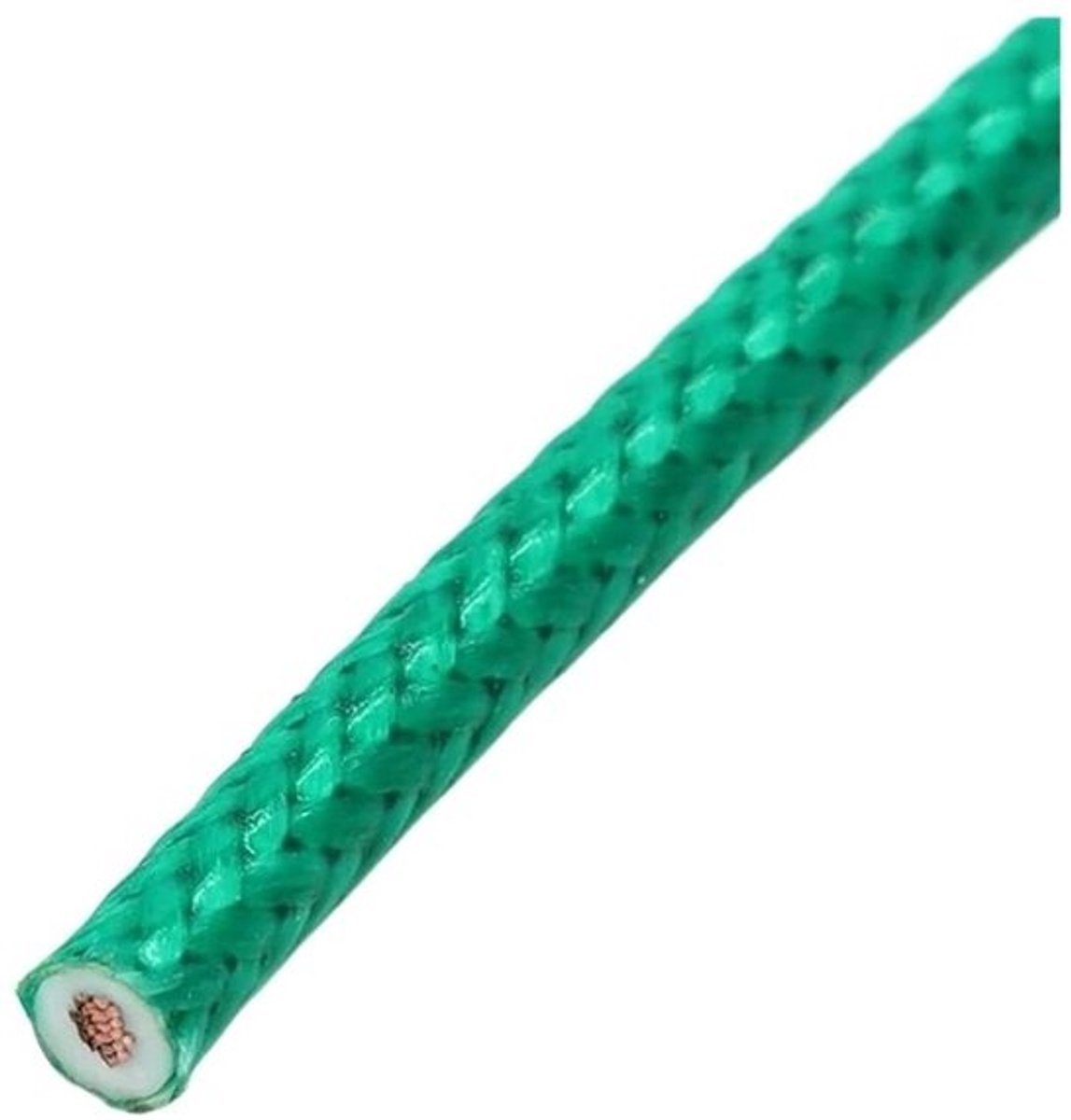 Siliconendraad Koperkabel - Vloerverwarminglijn - Isoleren van Kabels - Glasvezel Gevlochten - 10 meter - Groen