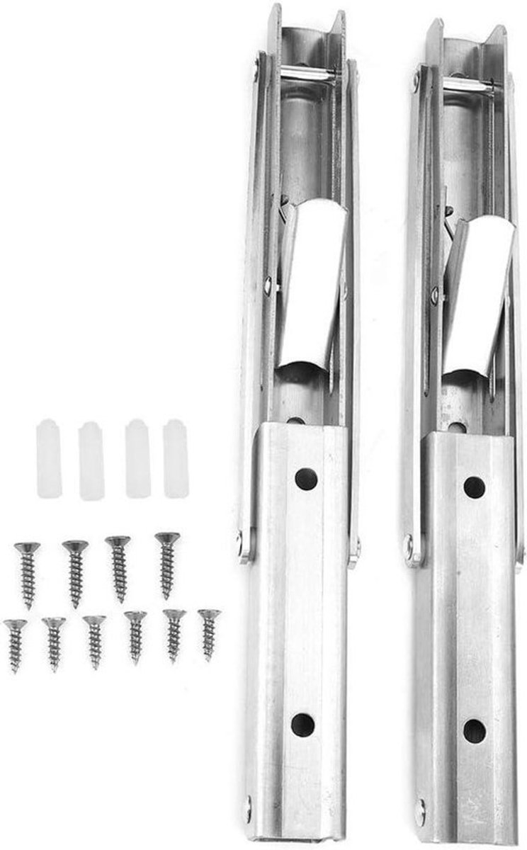 Vouwplank Beugel - Opvouwbare Steun - Werkbank Versterken - Heavy Duty Rvs - 10 Inch - Zilverkleurig