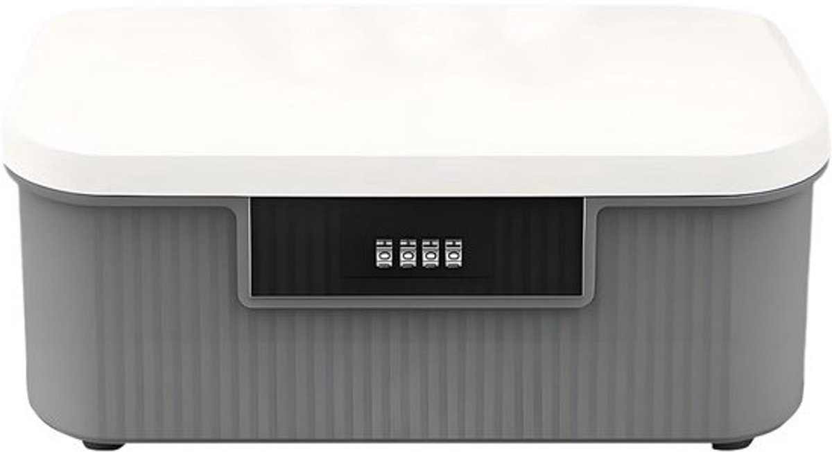 Afsluitbare Opbergdoos - Combinatieslot Container - Veilige Documenten Opslag - Instelbare 4-Cijferige Code - 27L x 24B x 13H cm