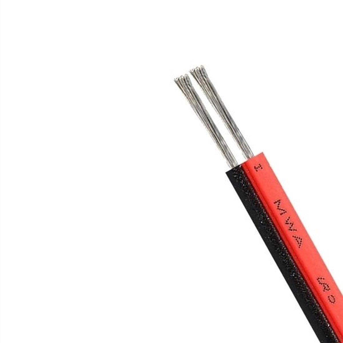 Flexibele Verlengkabel - Elektrische Kabel - Vaste Installaties - Vormvast - 30 meter - Zwart/Rood
