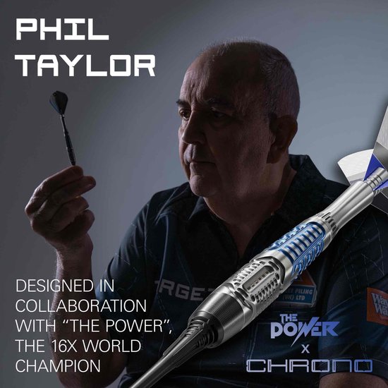 Target Phil Taylor Power Chrono 95% - Soft Tip Darts van Target — afbeelding 2