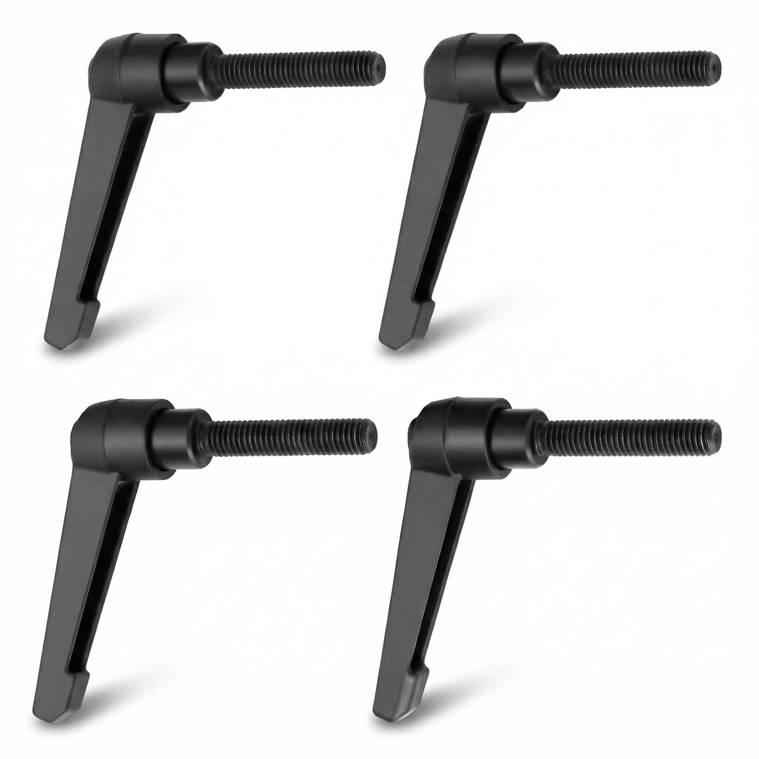 SnelShoppen - 4 Stuks M8 Klemhevels met Verstelbare Handgrepen, Legering, 40mm Draadlengte, 63mm Heflengte, Anticorrosie en Slijtvast, Voor Machinegeb