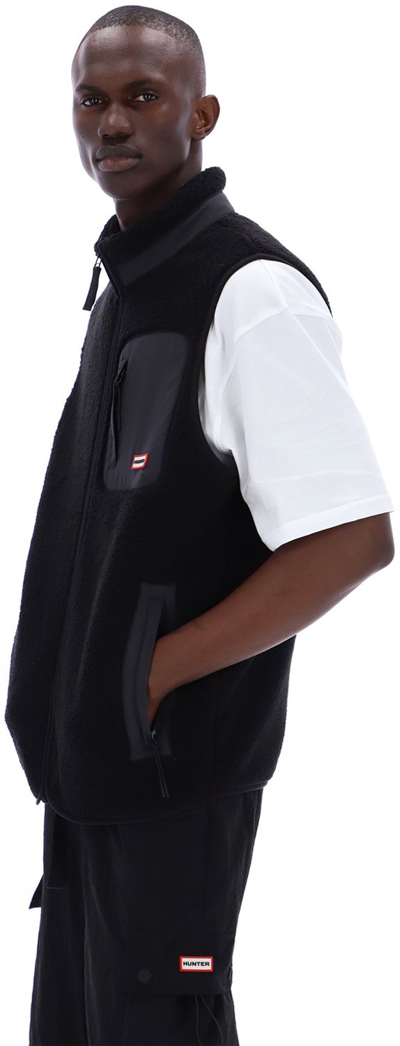 Hunter - Westhill Borg Fleece Gilet - Heren - Bodywarmer - Zwart