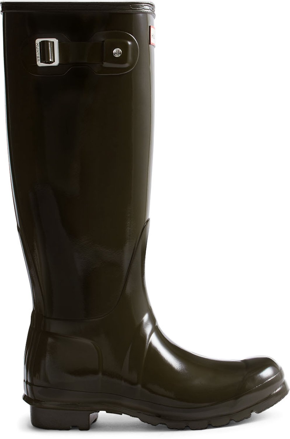 Hunter - Original Tall Gloss - Dames - Laarzen Waterdicht - Bruin
