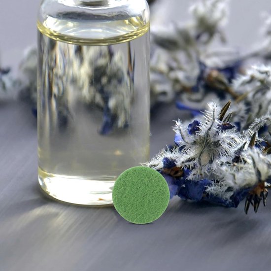 300 Stuks Auto Aromatherapie Navulpads Rond Groen Geschikt voor Essentiële Olie Diffusers Universele Pasvorm Langdurige Geurverversing DIY Geurfilters voor Ventilatieroosters — afbeelding 3