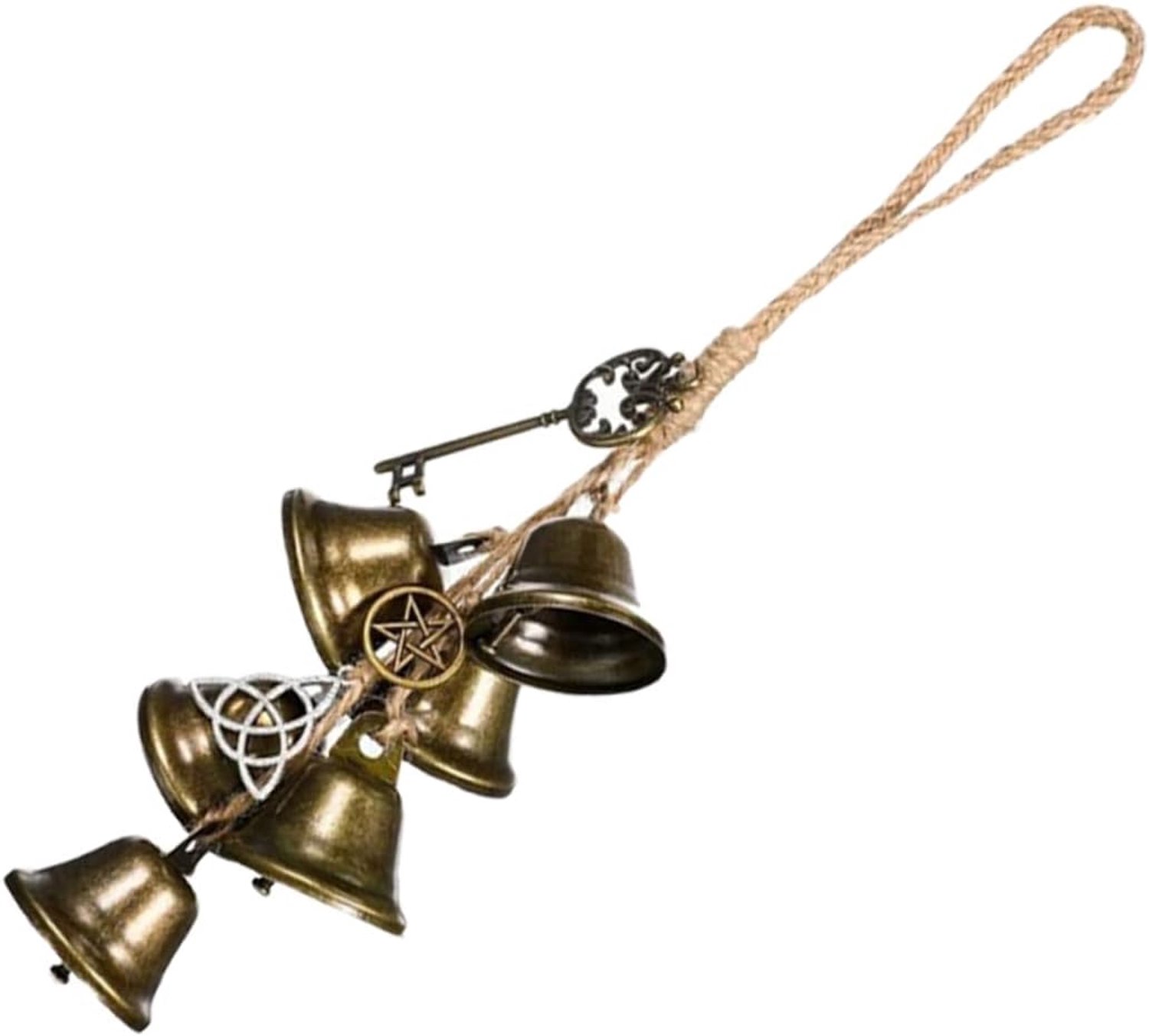 Witch Wind Chime Retro Metalen Windbel Voor Tuin Deurdecoratie Traditionele Gelukbrenger Voor Buiten Binnen Duurzaam Decoratief