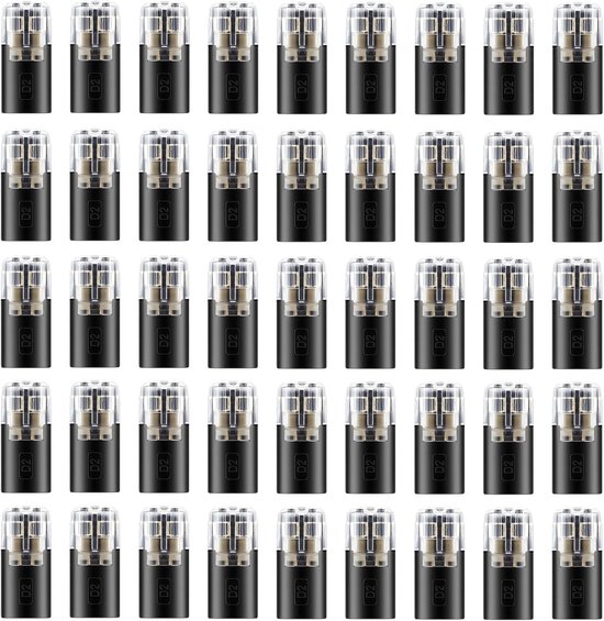 50 stuks D2 type mannelijk naar vrouwelijk verbindingsklem | Praktische en snelle waterdichte connectoren, steekkabelconnector voor 18-22 AWG-kabel — afbeelding 5