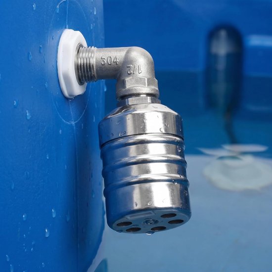 2 Stuks Rvs Waterniveau Regelklep met Inlaat Automatische Drijvende Klep voor Aquarium Tanks Vijvers Veevoederbakken Lekvrije Watercontrole Overloopbeveiliging — afbeelding 3