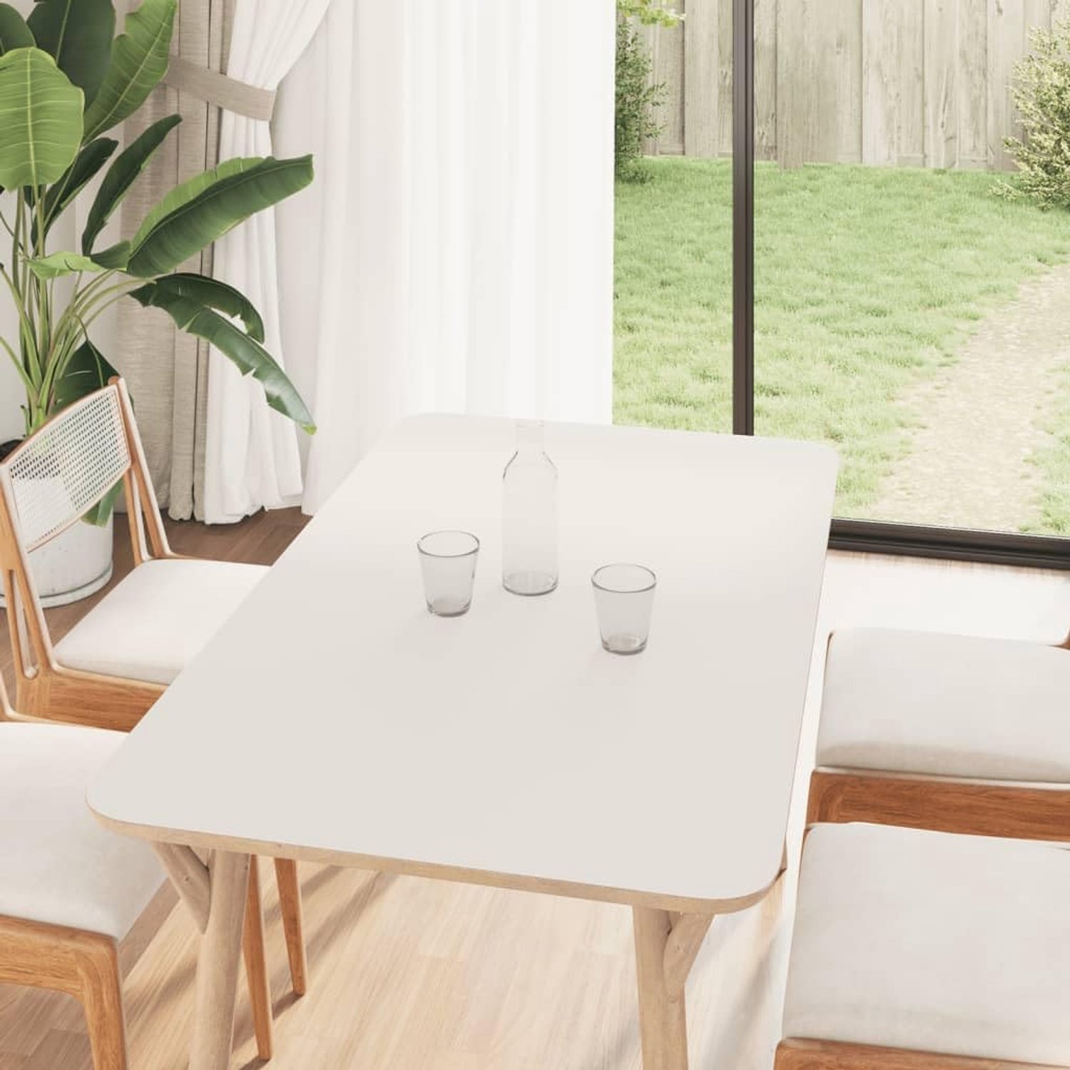 Meubelfolie zelfklevend mat wit PVC 90x500 cm folie