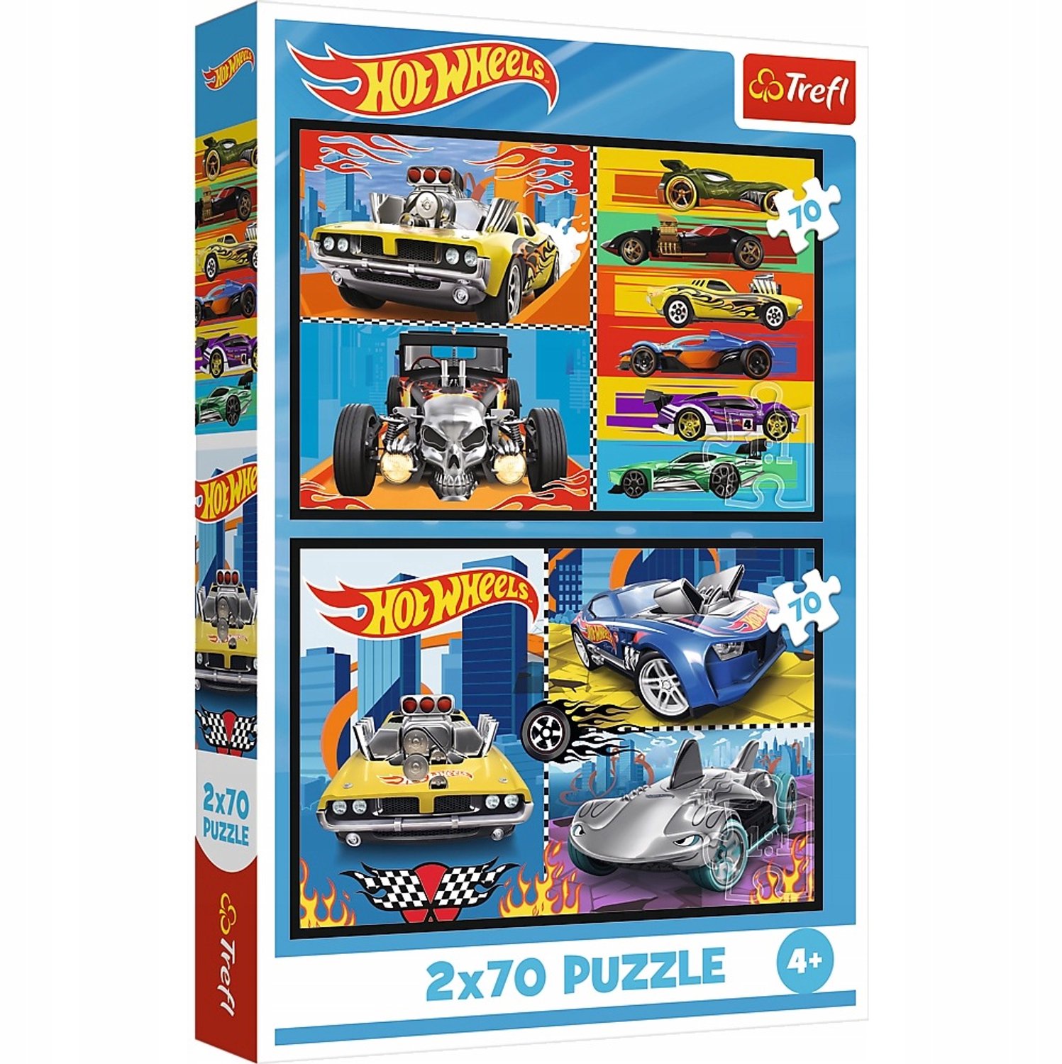 Trefl Hot Wheels Auto Puzzels - 2x70 Stuks