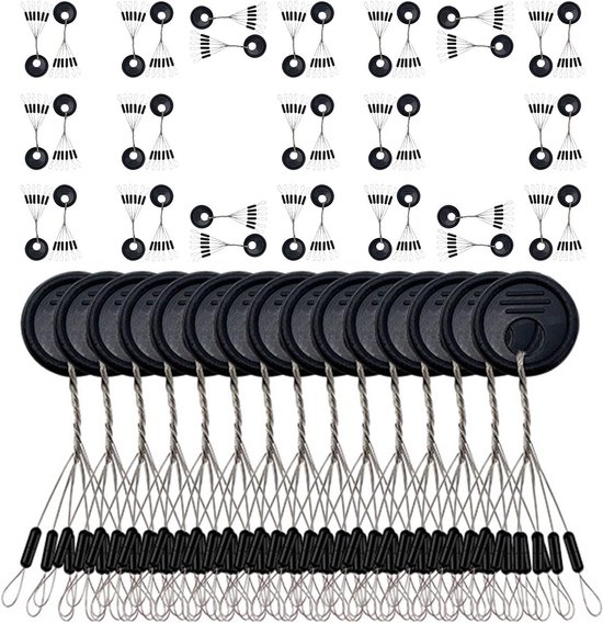 Bobber Caps voor het vissen, 600 stuks drijvende viskralen, rubberen doppen voor het veilig vasthouden van het touw, aanslagkralen, parelkappen — afbeelding 5