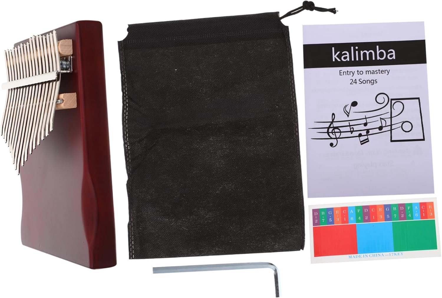 1 Set Duim Zakpiano Kalimba-muziekinstrument Kleine Piano Creatieve Kalimba Vinger Piano Mini-piano Instrument Kalimba-piano Piano Speelgoed Marimba-musical Hout