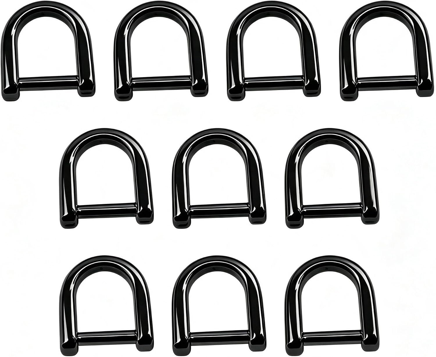 9 mm zwarte beugel D-ring schroef voor portemonnee DIY