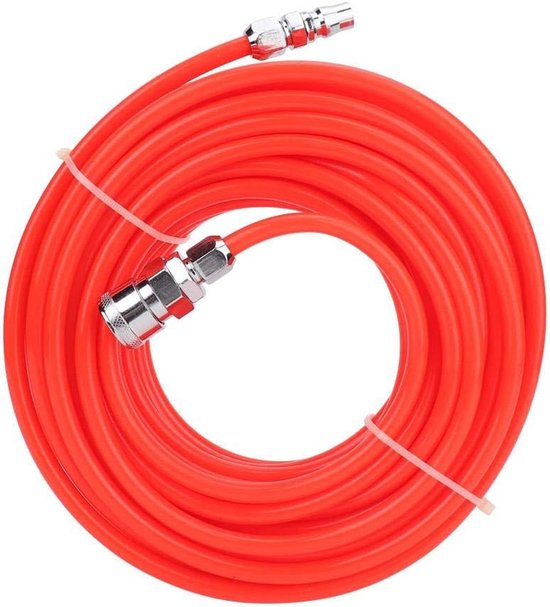 15M hogedruk flexibele luchtcompressorslang met mannelijke/vrouwelijke snelkoppeling rood 5 * 8 mm, luchtcompressor vervangende onderdelen — afbeelding 3