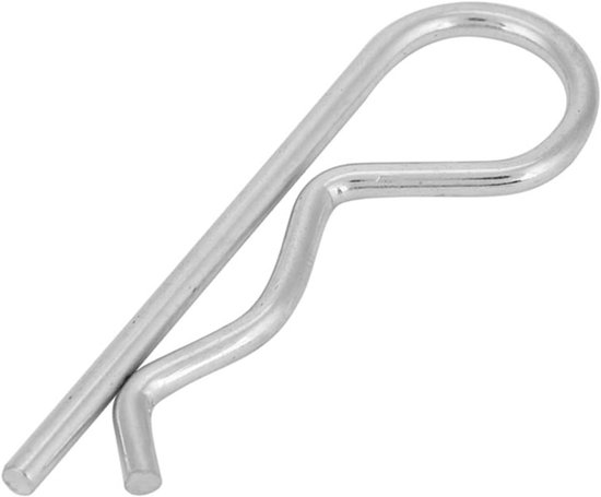 10 stuks splitpenclip B type verzinkt Borgpen Veerclip Haarspeldset 3 * 60 mm voor het vervangen van trailerpin Trailerpinclip (3.5 * 75mm)10pcs)) — afbeelding 5