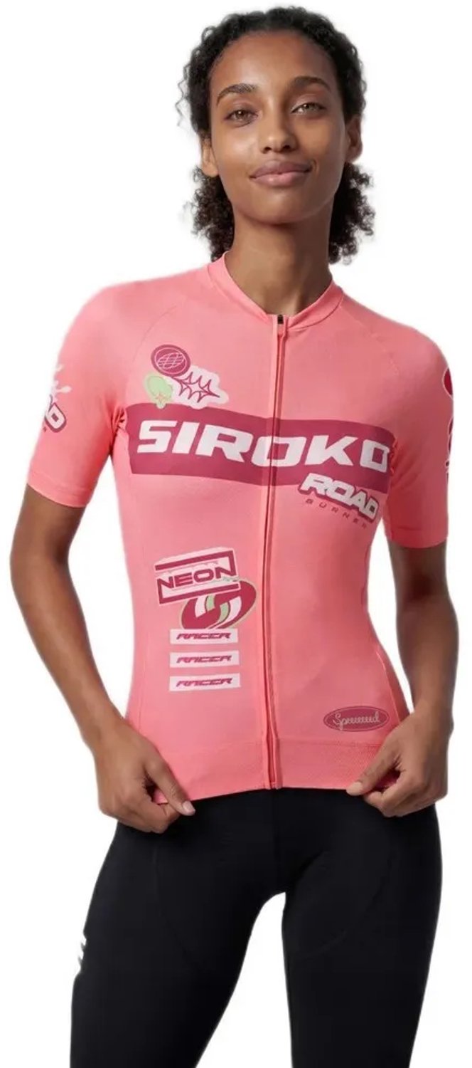 Siroko M8 Nrc Korte Mouw Wielertrui Roze M Vrouw