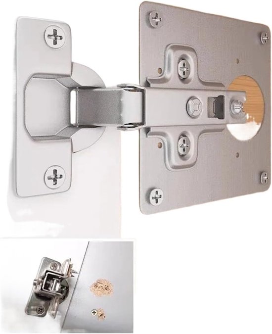 2/4/6/8 stuks scharnier reparatieplaat roestvrij staal opvouwbare tafelkast deur scharnier verbinding reparatie plaat kast hardware (kleur: 6 stuks) — afbeelding 3