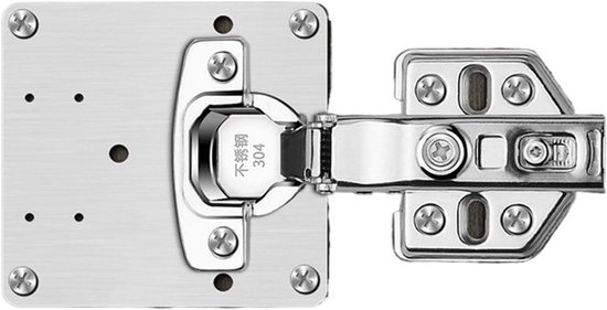2/4/6/8 stuks scharnier reparatieplaat roestvrij staal opvouwbare tafelkast deur scharnier verbinding reparatie plaat kast hardware (kleur: 6 stuks) — afbeelding 4