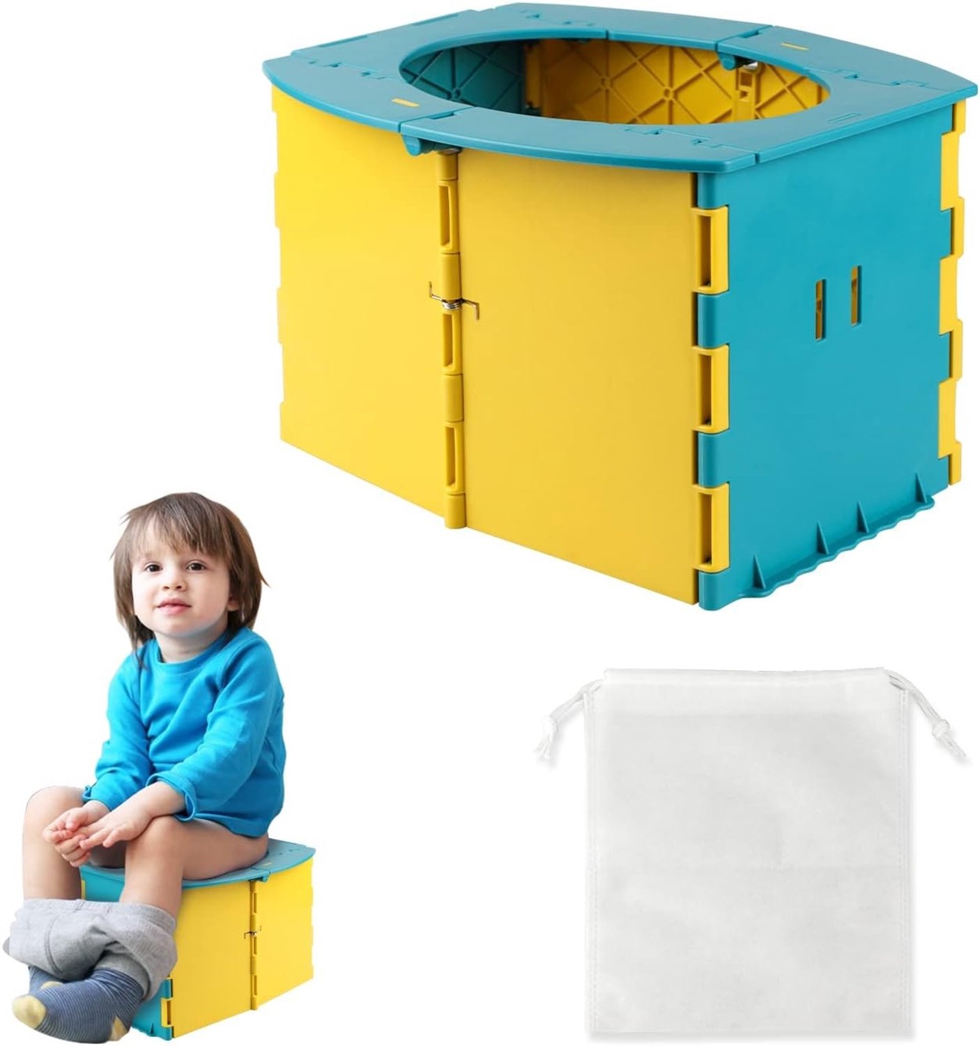 Vouwbare Toiletbril voor Kinderen - Mobiele Baby Potty, Draagbaar en Handig voor Op Reis