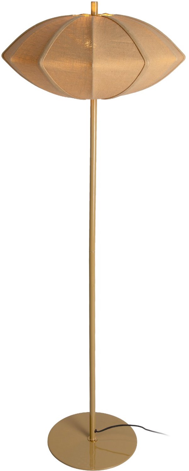 Leitmotiv Vloerlamp Paris Disc - Donker kaki - 50x50x142cm - Scandinavisch - Staande lampen voor Woonkamer - Slaapkamer