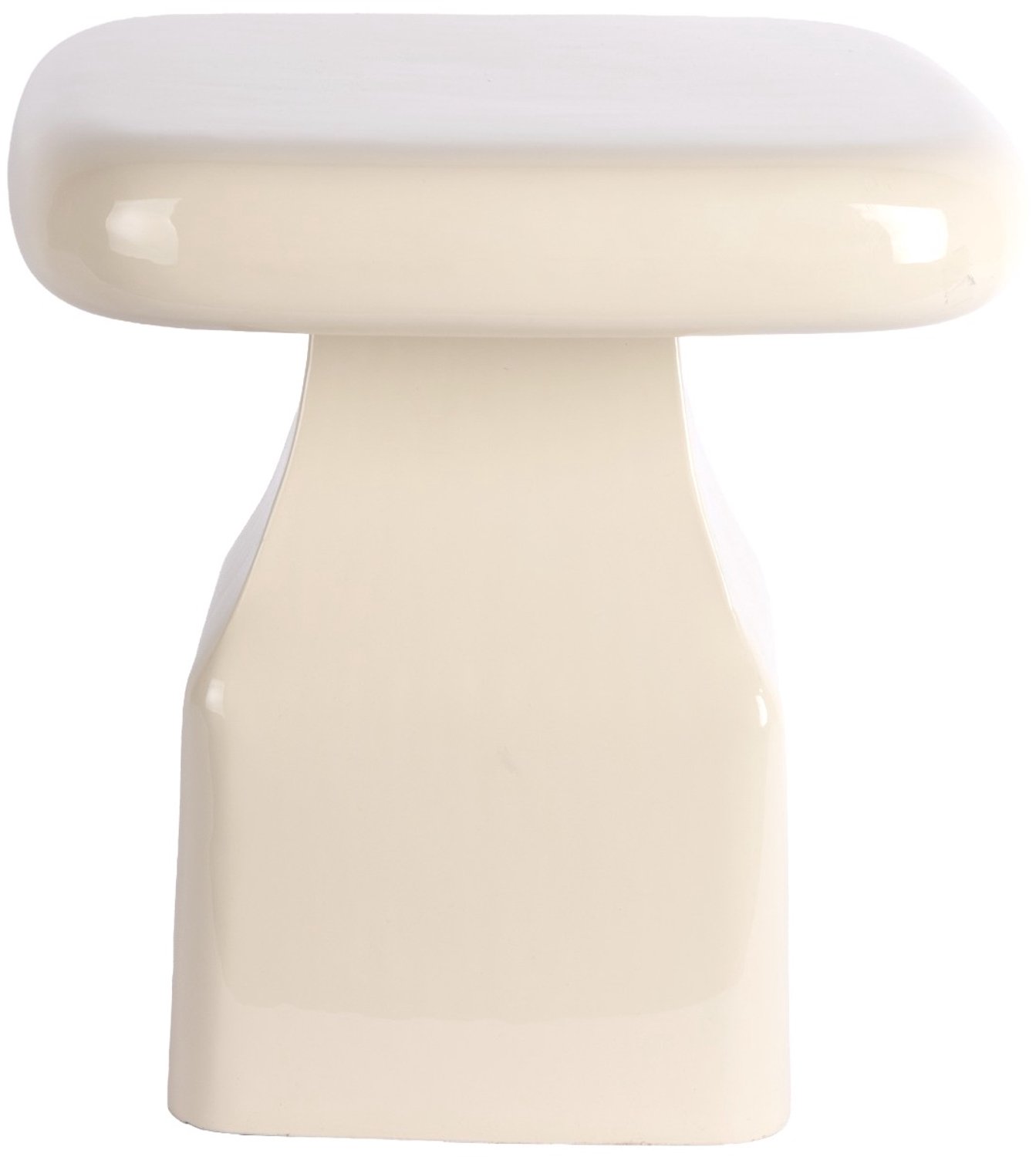 Leitmotiv Bijzettafel Cadiz - Gebroken wit - 40x40x40cm - Scandinavisch