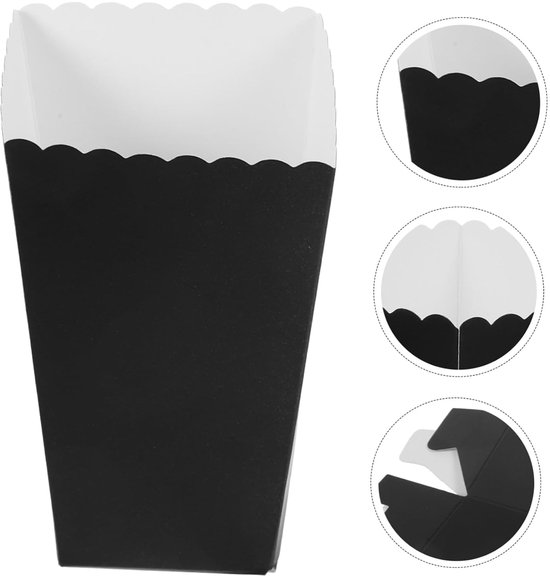 24stuks Decoratieve Popcorn Dozen Creatieve Papieren Verpakking Voor Feestjes Verjaardagen Bioscoopavonden Veilig Betrouwbaar Voor Snacks Leckernijen — afbeelding 2
