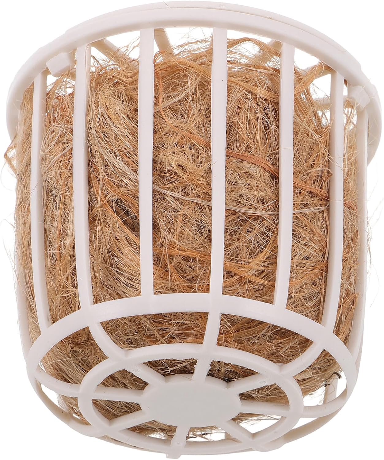 Natuurlijk Jute Nestmateriaal met Mand voor Vinken Kanaries Zacht Beddingmateriaal voor Parkieten Valkparkieten Stimuleert Broedgedrag Nestbouw in Vogelkooien Inclusief Opbergmand