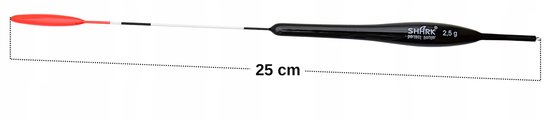 SHARK Balsa Dobbelwang Spod 2,5g 25cm - Perfecte Vangst — afbeelding 3