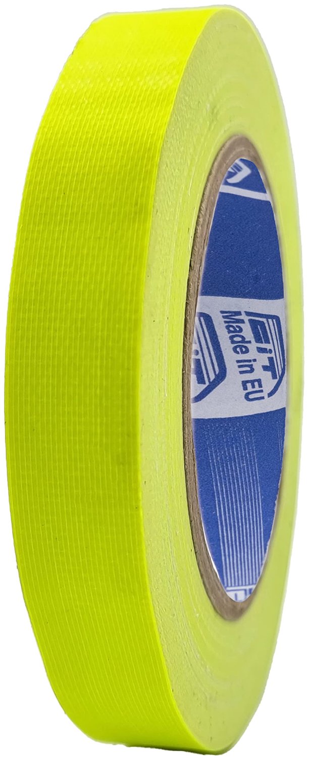 ACIT Amerikaans fluorescerend weefseltape, 25 m x 19 mm, super sterk (ook tegen zon, hitte en water), versterkte weefseltape, ducttape, gaffer, fluore