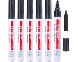Outus 6 Pack Black Grout Restorer Pen for Tile Wall Floor Bathroom and Kitchen - ShopVlot