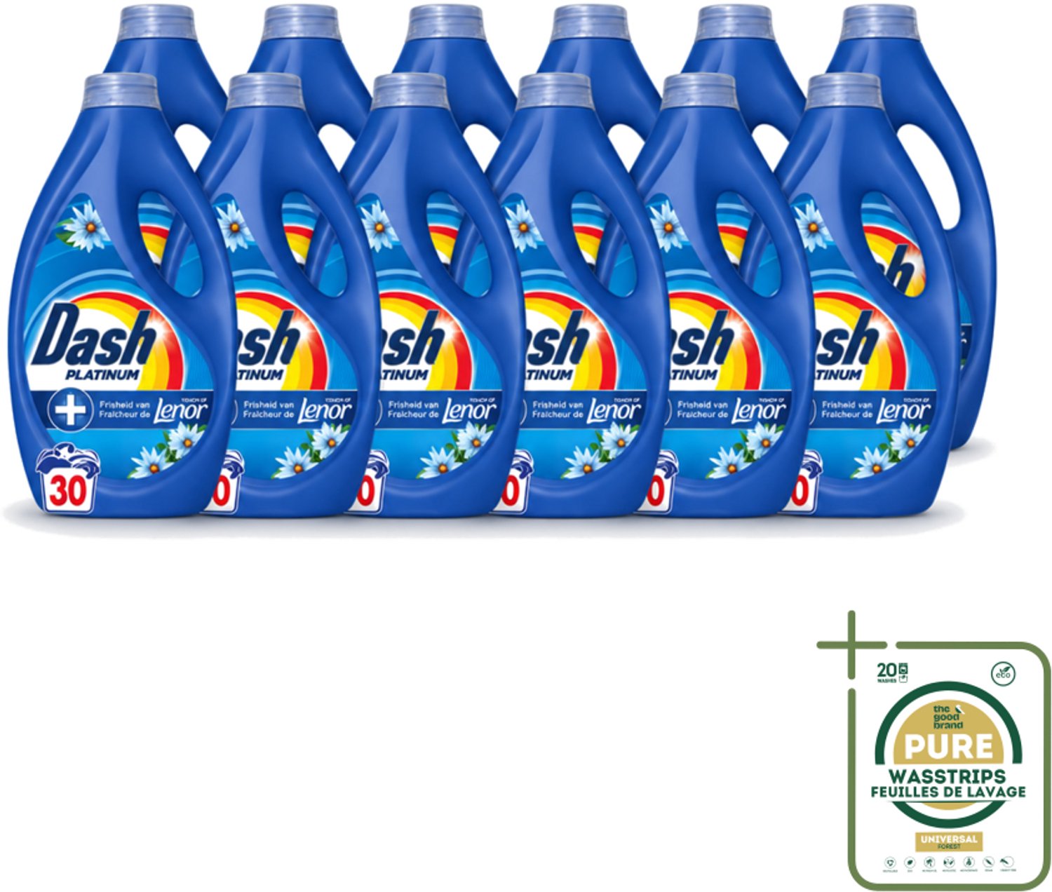 12 x Dash – Wasmiddel – Zeebries – 1350 ml - Wasstrips - Zeebries - Frisse Geur - Wasmiddel - Vlekverwijdering - Wasmiddel Voor Kleding