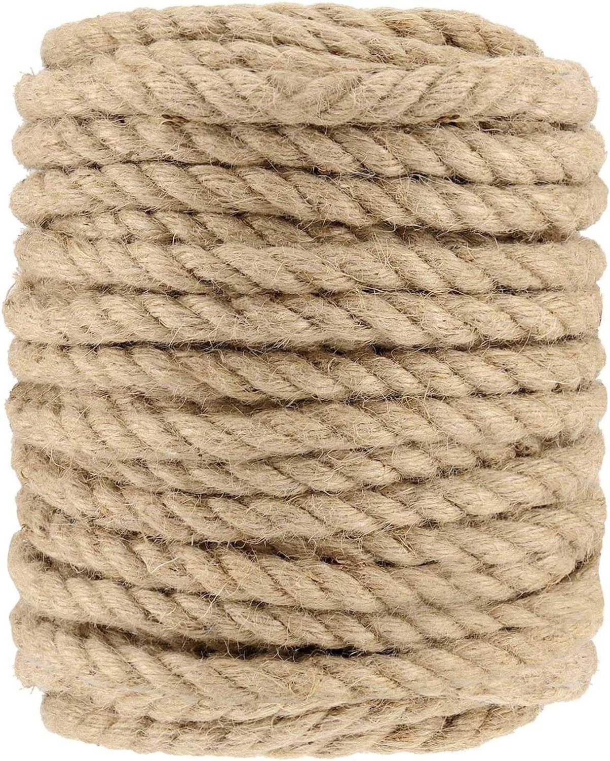 Natuurlijke Jute Touw van 12mm Dikte, 30m Lang voor Tuinieren, Knutselen en Decoratie