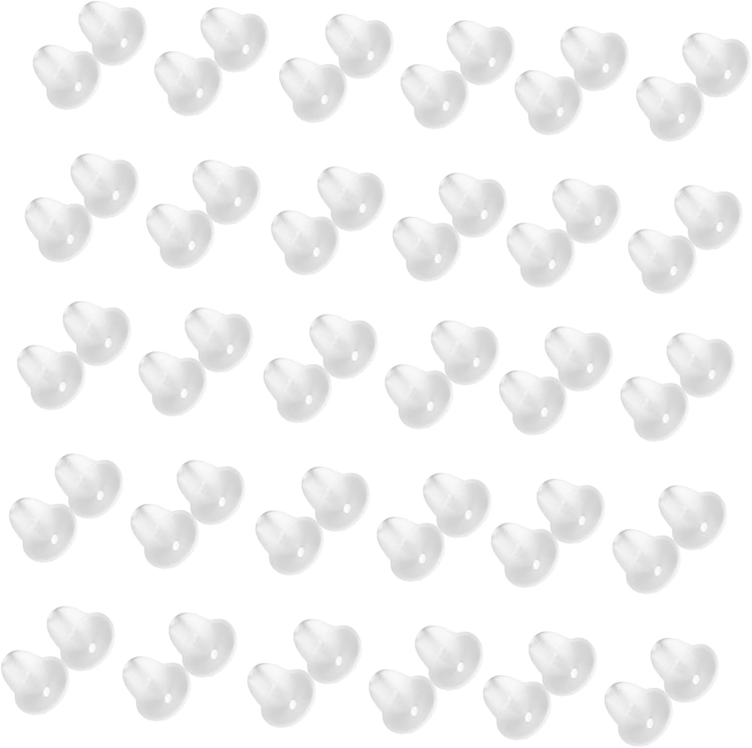 Holibanna 100 Stuks Transparante Siliconen Oorbel Achterkantjes voor Studs Lichte Veilige Oorbel Stoppers Beschermende Comfortabele Doppen Geschikt voor Diverse Oorbelstijlen