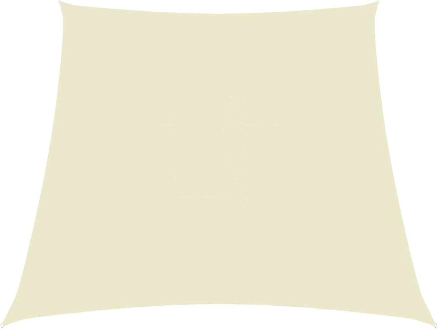 Trapezium Zonneschermzeil, 3 / 4 x 3 meter, waterdicht, Oxford-stof, crèmekleurig, voor buiten, tuin, patio, feest, UV-werend zonnescherm