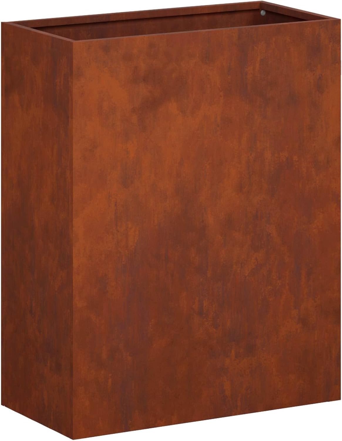 Bloembak voor de tuin van geoxideerd staal, 40 x 20 x 40 cm, voor