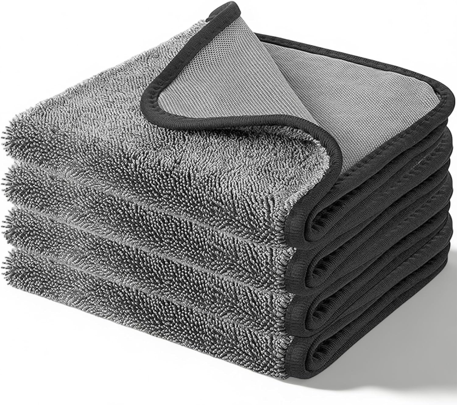 Microvezeldoeken voor Autoreiniging - Grijs - 60 x 50 cm - Super Absorberend - Voor Professioneel en Thuisgebruik