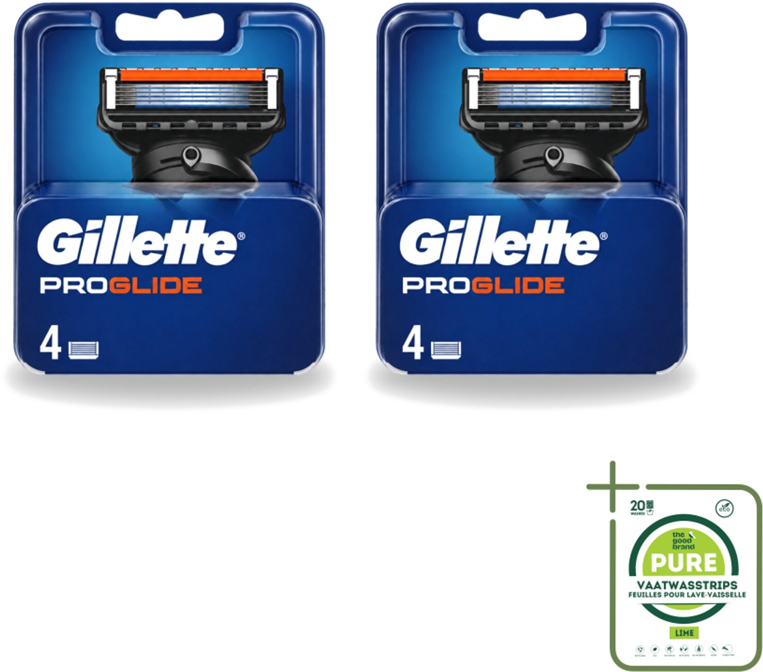 2 x Gillette - Fusion5 ProGlide – Scheermesjes – Navulmesjes – 4 Mesjes - Grootverpakking - Scheermesjes - Scheren - Gladheid - Comfort - Precisie