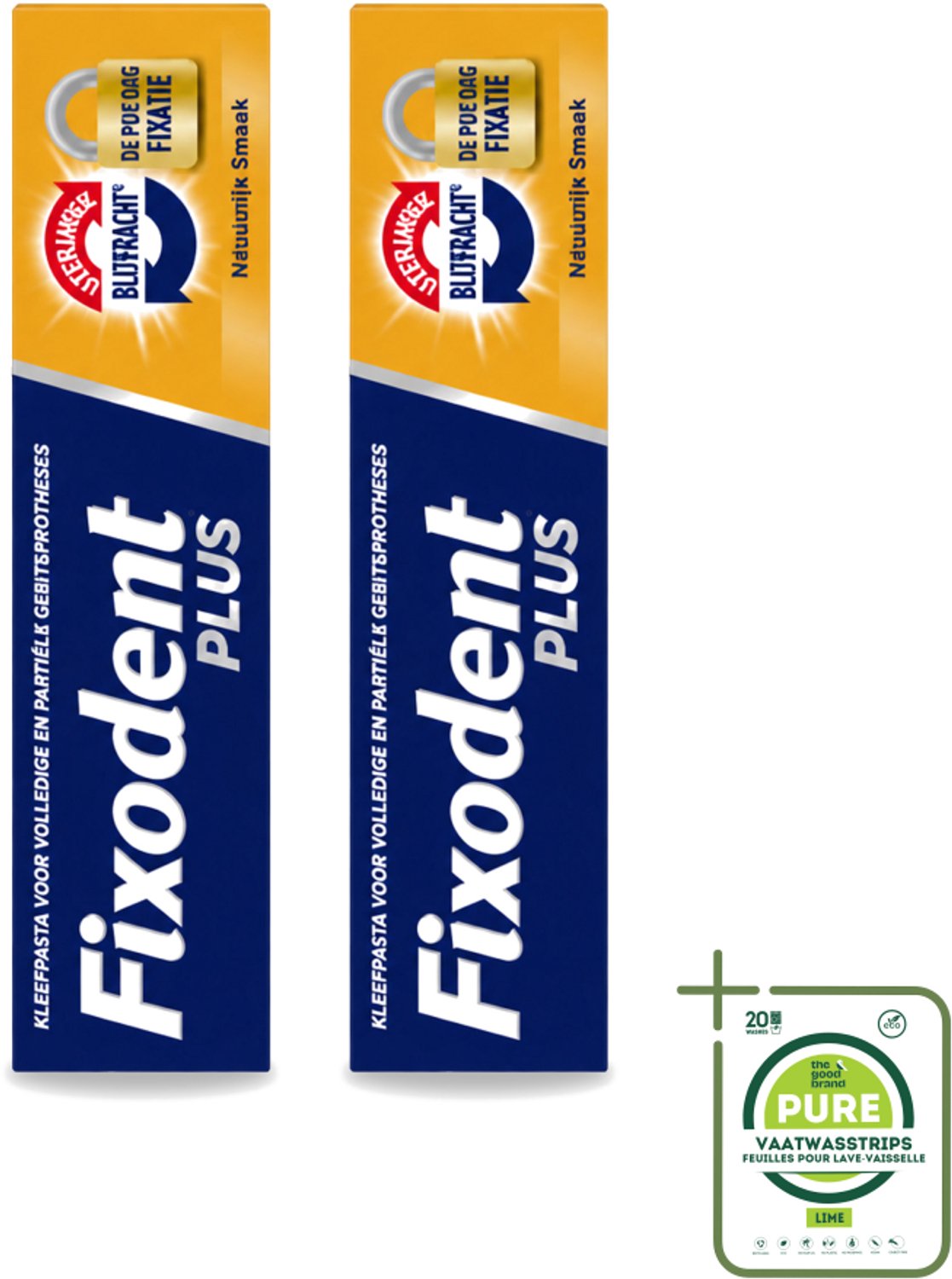 2 x Fixodent Plus – Kleefpasta – Dual Power – 40 g - Grootverpakking - Kleefpasta Kunstgebit - Onverslaanbare Bijtkracht - Kunstgebit Fixatie - Bijtkracht Kunstgebit - Kunstgebit Comfort
