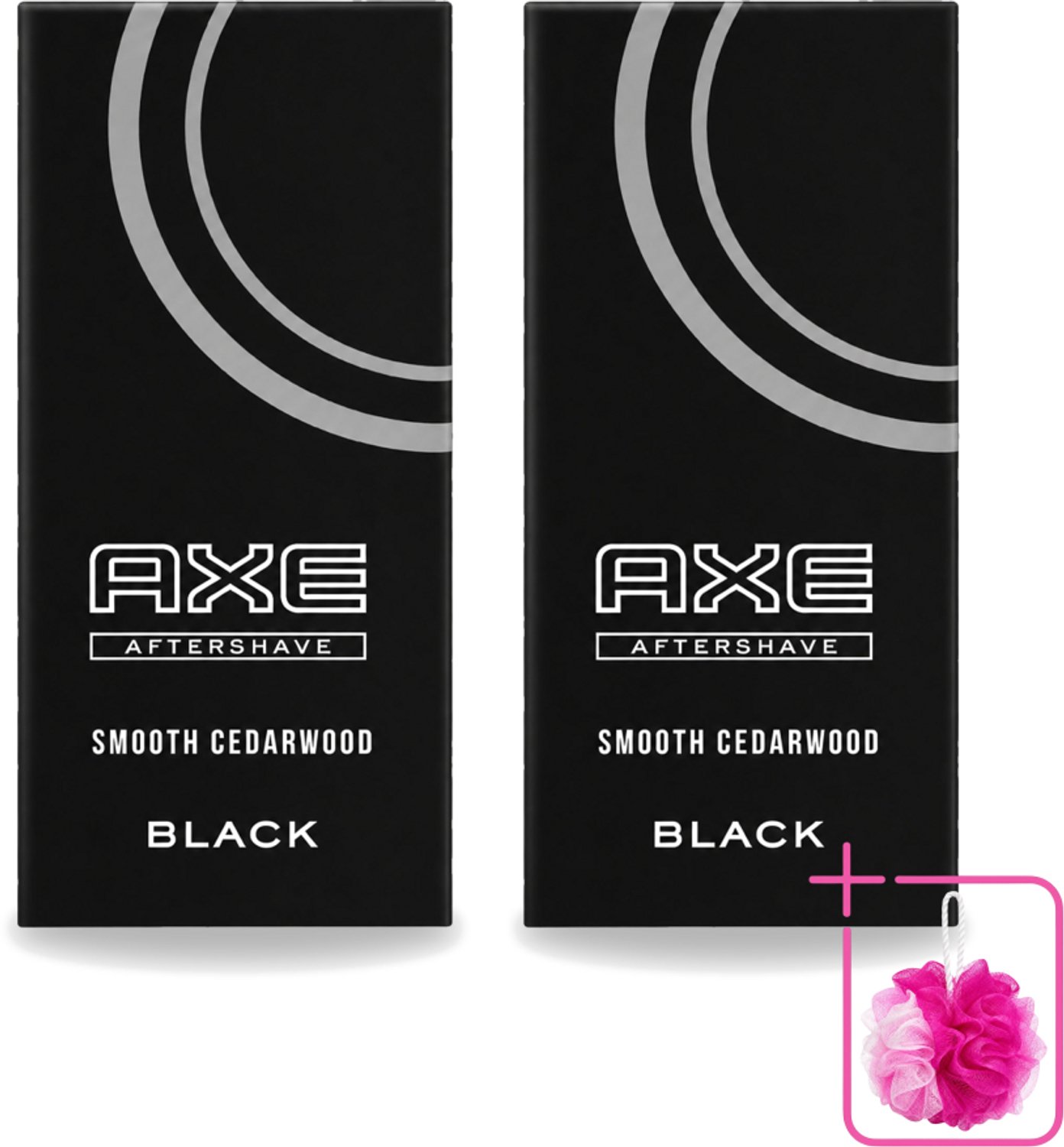 2 x Axe – Aftershave – Black – 100 ml - Bulkverpakking - Aftershave - Douchemop - Huidverzorging