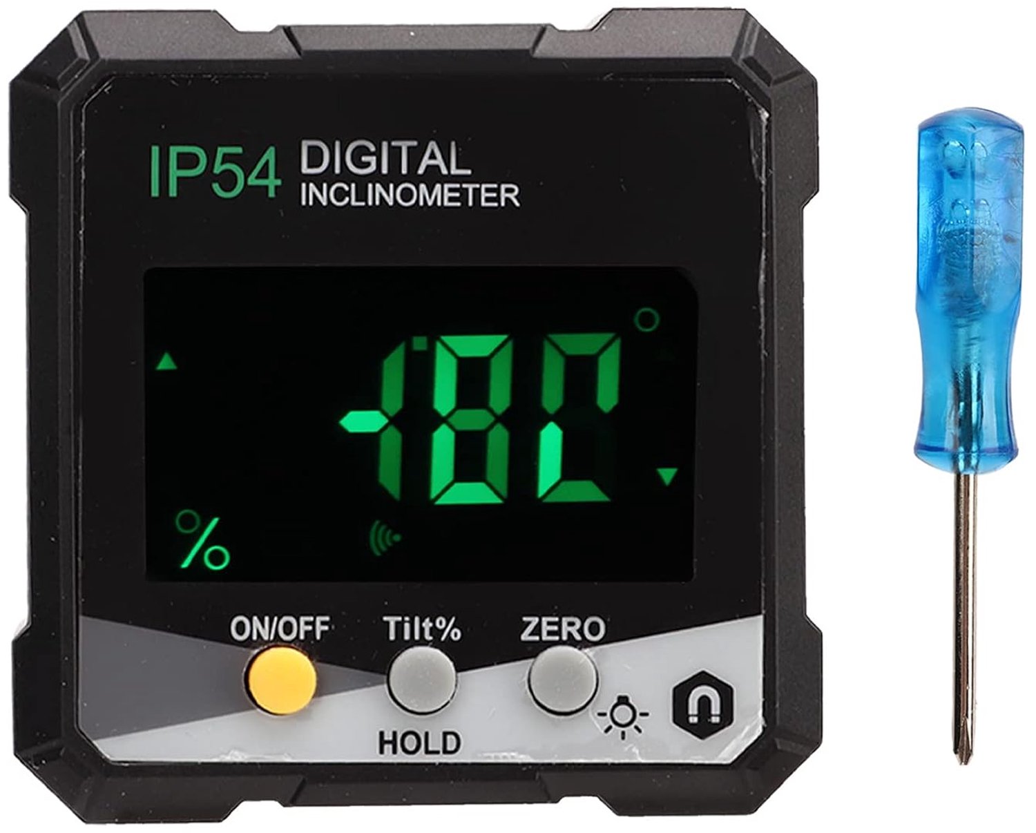 Digitale inclinometer 360 graden meetinstrument met lcd-scherm magnetische basis voor houtbewerking bouwmachines