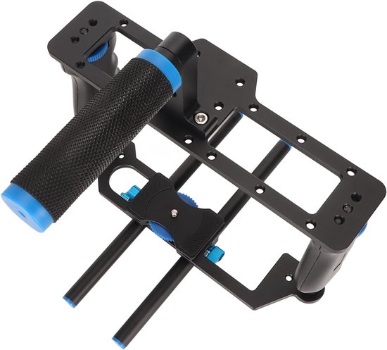 lyrlody Cameravideokooi, Aluminiumlegering Dubbele 15mm Stangen voor DSLR — afbeelding 5