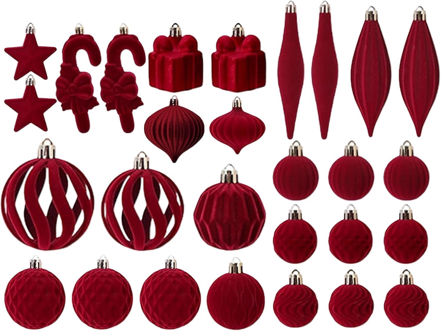 Fluwelen Kerstballen Decoratieve Feestballen