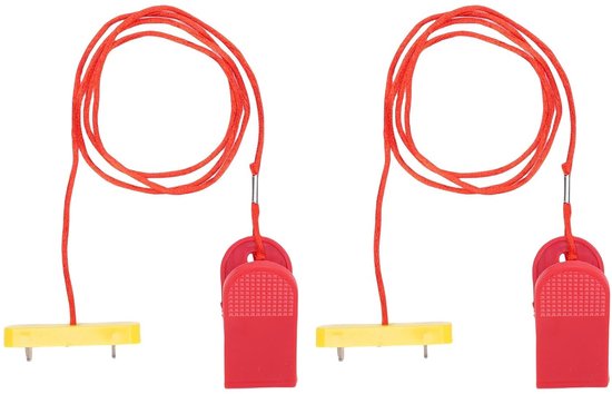 lyrlody Loopband Veiligheidssleutel Noodstopschakelaar, Kunststof en Kopermateriaal, Universele Noodstopsleutel voor de Meeste Loopbanden en Gebruikers — afbeelding 4